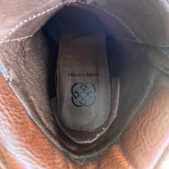 Daisy Fuentes Women’s Brown Faux Leather Lace-Up Ceci Heeled Ankle Boots Sz 10M - Picture 7 of 10